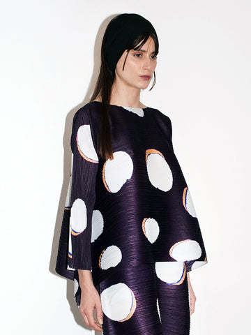 Issey Miyake Bean Dot Top, White Dot - Stand Up Comedy