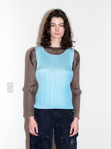 Issey Miyake Classic Tank Top, Sky Blue - Stand Up Comedy