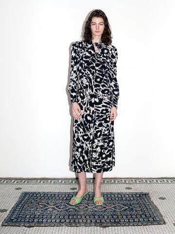 LVIR Leopard Print Twist Dress