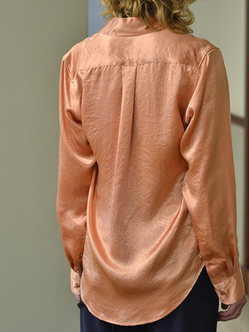 Martine Rose Classic Long Sleeve Shirt, Peach - Stand Up Comedy