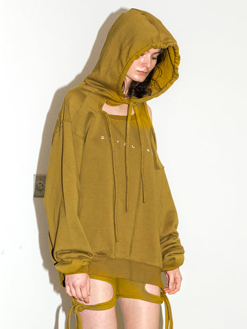 Ottolinger Deconstructed Hoodie, Military Green