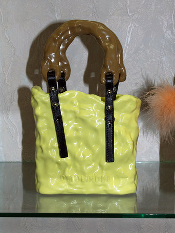 Ottolinger Signature "Ceramic" Bag, Yellow
