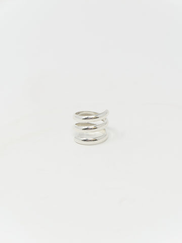 LL, LLC Sans II Ring, Sterling Silver, Double Spiral - Stand Up Comedy