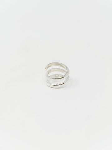 LL, LLC Sans II Ring, Sterling Silver, Double Spiral - Stand Up Comedy