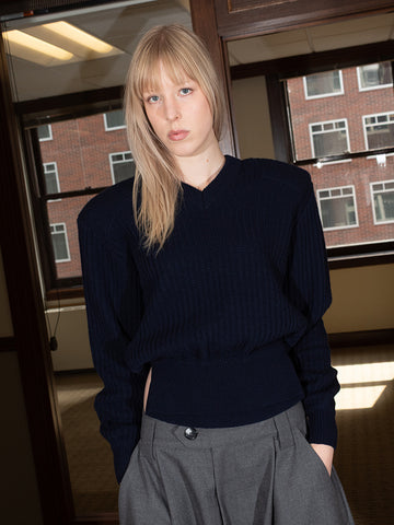 All-In Display Army Sweater, Navy