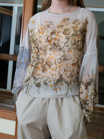 Anntian Chiffon Silksweater