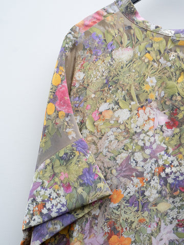 Anntian Silk Dress, Print D - Stand Up Comedy