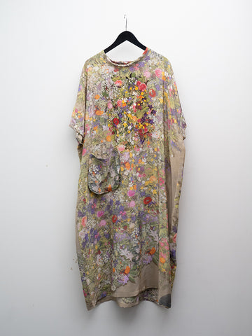Anntian Silk Dress, Print D - Stand Up Comedy
