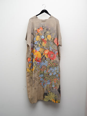 Anntian Silk Dress, Print F - Stand Up Comedy
