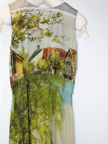 Anntian Summer Dress, Village Print