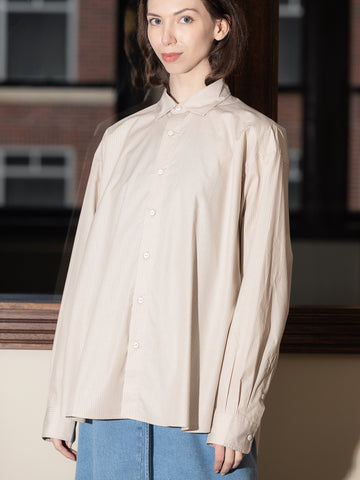 Baserange Claude Shirt, Brown Stripe - Stand Up Comedy