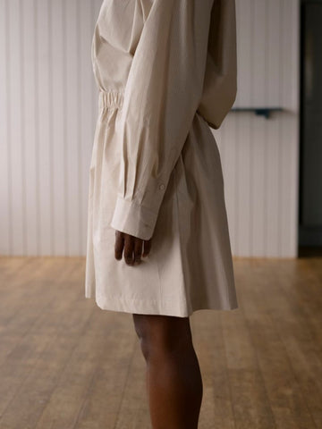 Baserange Claude Shorts, Brown Stripe - Stand Up Comedy