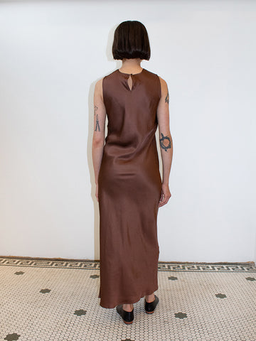 Baserange Dydine Tank Dress, Dark Brown