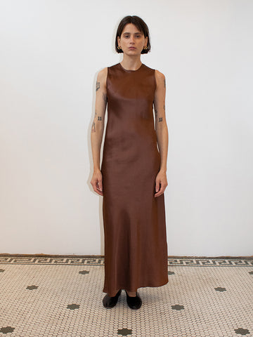 Baserange Dydine Tank Dress, Dark Brown