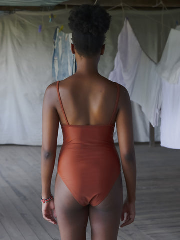 Baserange Heart Swimsuit, Marocco Brown - Stand Up Comedy