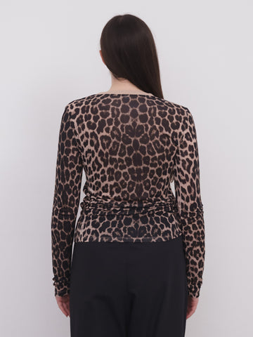 Baserange Long Sleeve Tee, Leopard