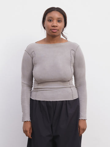 Baserange Omato Long Sleeve Top, Elie Grey