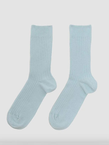Baserange Rib Ankle Sock, Lagoon Blue