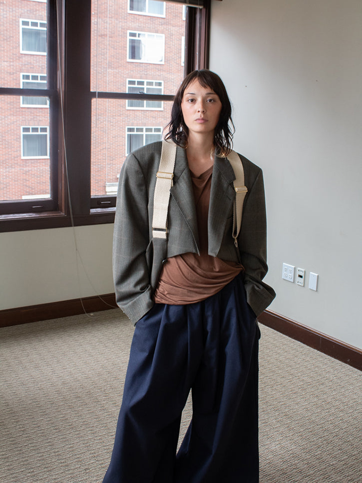 トップス BLESS The Stand-up Comedy Demimoorebag Bless/Stand Up Comedy Demimoore Deux Pieces, Dark Check | Stand Up