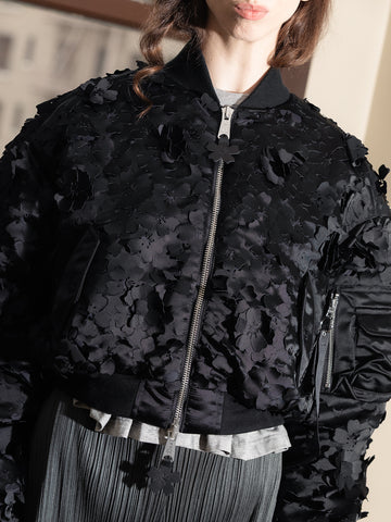 Alpha Industries x Cecilie Bahnsen MA-1 CR Laser Cut Bomber Jacket - Stand Up Comedy