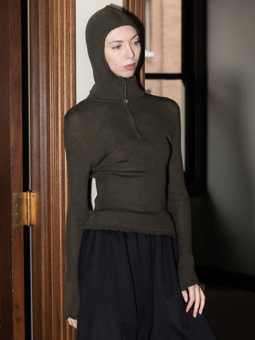 Cecilie Bahnsen CBBelma Knit Hoodie - Stand Up Comedy