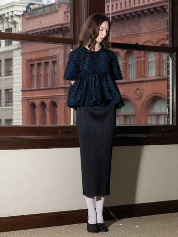 Cecilie Bahnsen CBCasandra Top, Navy