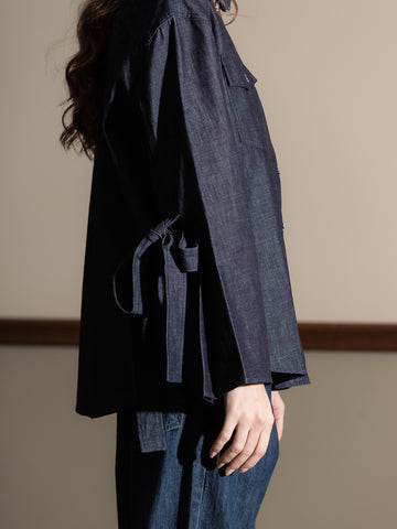 Cecilie Bahnsen CBCoral Shirt, Denim - Stand Up Comedy