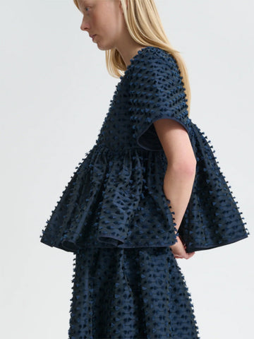 Cecilie Bahnsen CBCasandra Top, Navy