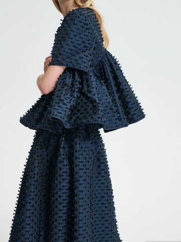 Cecilie Bahnsen CBCasandra Top, Navy