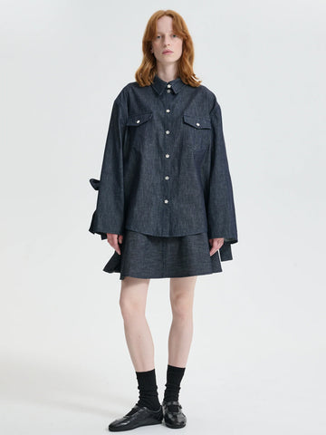 Cecilie Bahnsen CBCoral Shirt, Denim