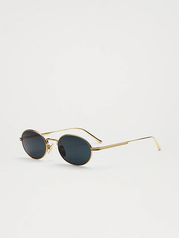Chimi CC Titan Oval Sunglasses, Gold