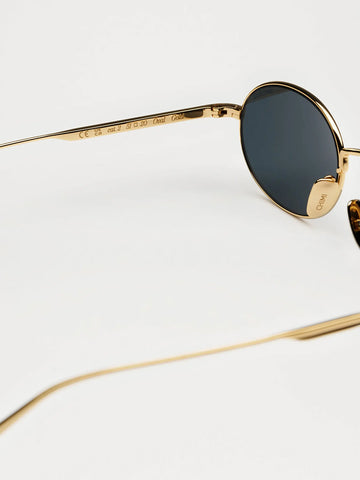 Chimi CC Titan Oval Sunglasses, Gold