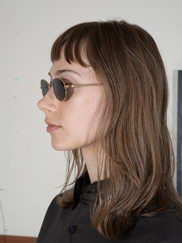 Chimi CC Titan Oval Sunglasses, Gold