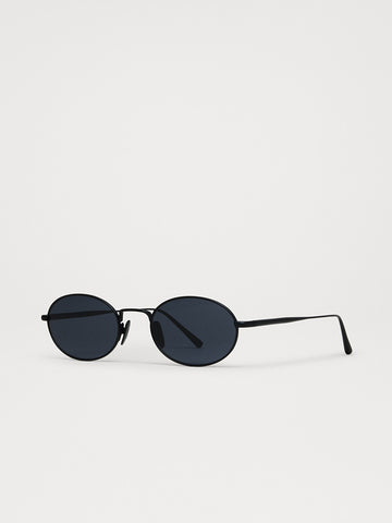 Chimi Titan Oval Sunglasses, Black