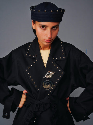 KkCo x Clyde Rivet Sailor Hat, Onyx