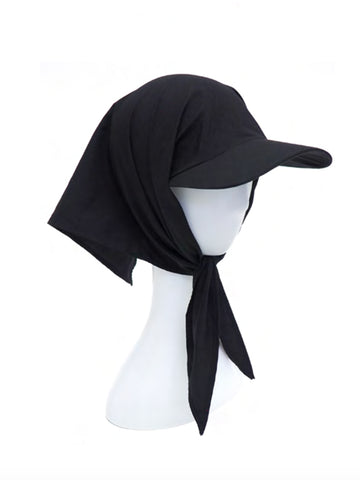 Clyde Swim Brimmed Scarf, Black