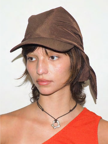 Clyde Swim Brimmed Scarf, Black