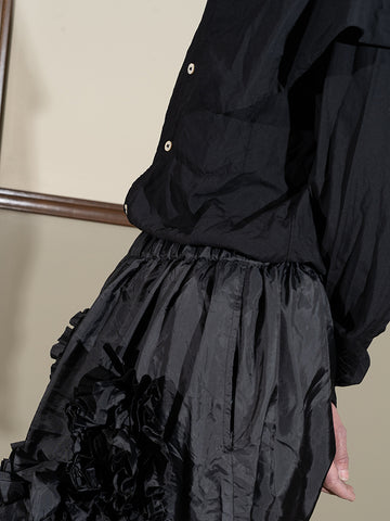 Comme des Garçons Flower Shorts, Black - Stand Up Comedy