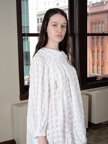 Comme des Garçons Dress, White Check - Stand Up Comedy