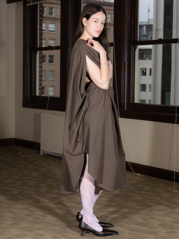 Cosmic Wonder Cotton/Cashmere Circular Wrapped Dress