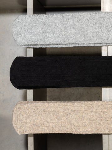 Cosmic Wonder Cable Knit Socks, Black