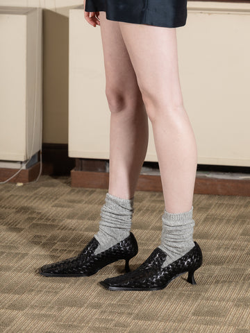 Cosmic Wonder Cable Knit Socks, Grey