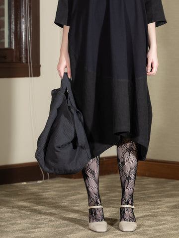 Cosmic Wonder Linen/Wool and Cotton/Cashmere Dress