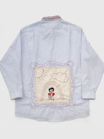 Cute Tender Memory Girl Museum Button Up - Stand Up Comedy