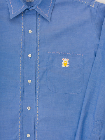 Cute Tender Memory Mini Pup Button Up