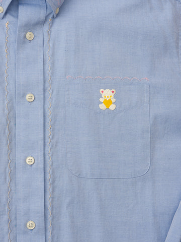 Cute Tender Memory Protected Pony Button Up
