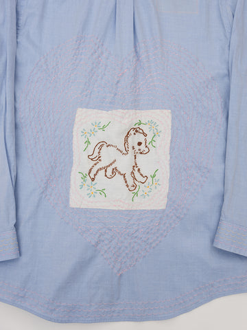 Cute Tender Memory Protected Pony Button Up