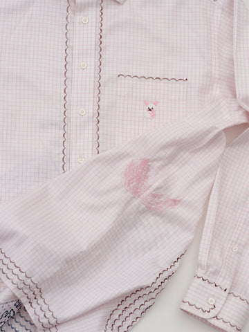 Cute Tender Memory Pink Fae Button Up - Stand Up Comedy