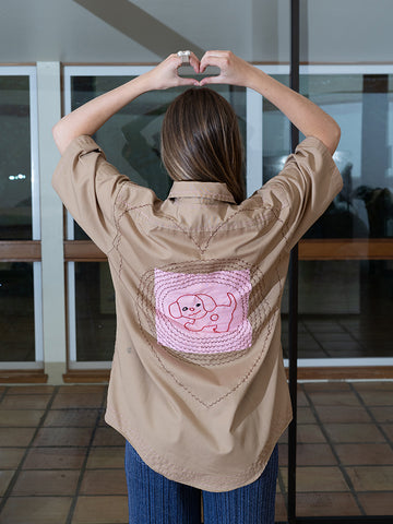 Cute Tender Memory Protected Pup Work Shirt
