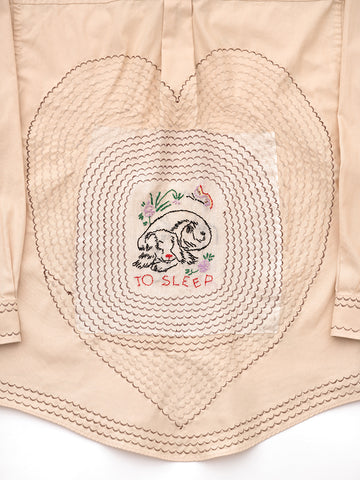 Cute Tender Memory Protected Sleep Button Up